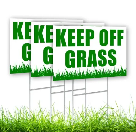 Reusable Correx Lawn Protection Signs – Custom Printed Warning Panels photo-4