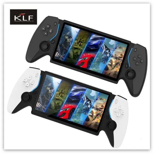 Новейший дизайн 7-дюймовая игровая консоль HC8000 с 64 ГБ, подарок для детей, с IPS-экраном, 3D ретро портативная видеоигровая консоль с 15000 играми