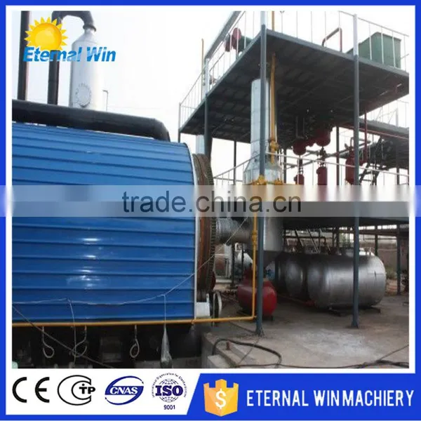 10 Ton Pyrolysis Black Oil Distillation Plant Tyre Pyrolysis Plant