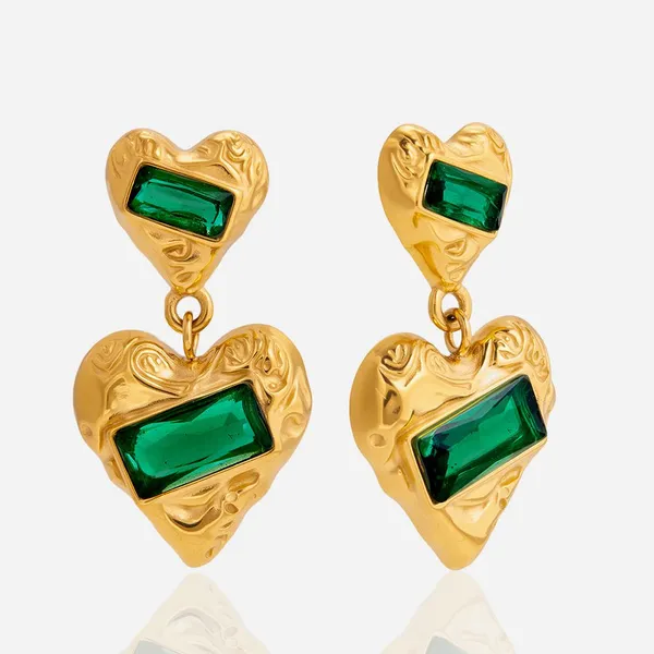 Custom Hip Hop Style Exaggerated Drop Oil Flower Stud Earrings for Cool Fashion
