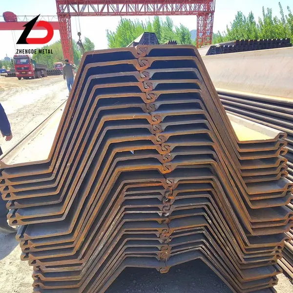Sy295 Sy390 Steel Sheet Pile Various Lengths Steel Sheet Piling Price Per Ton