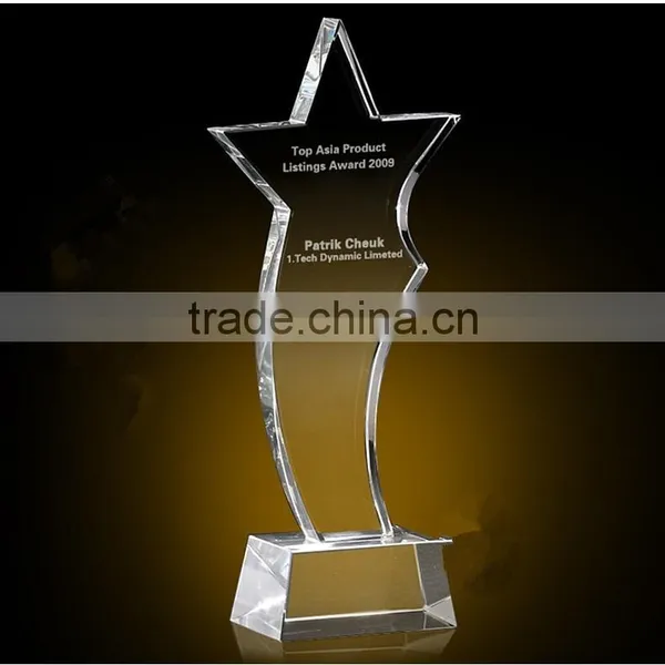 k9 Crystal Trophy Clear Glass Award for Souvenir Gifts Can Customize Logo