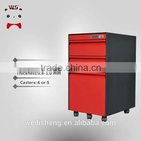 Luoyang WLS Metal Small Mobile Filing Cabinet With Drawer Of High Quality For Office photo-4