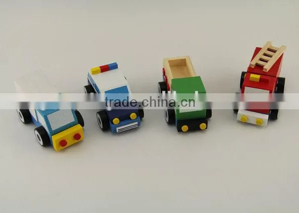 Wooden Ambulance Toy,wooden Police Toy, Wooden Toy Trucks and Cars