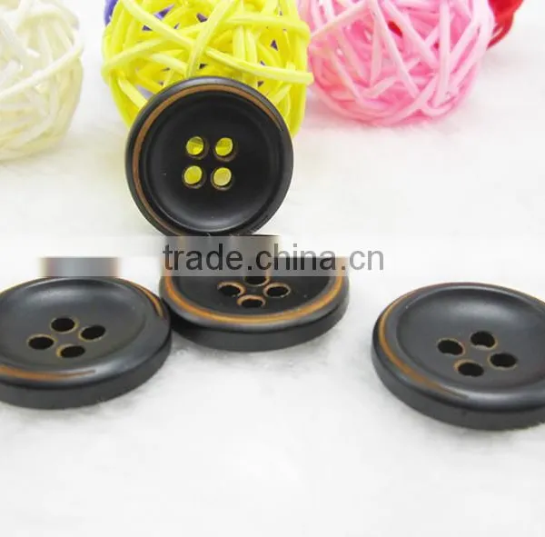 Sedex Audited Factory 2 Pillar Burnt Rim Polyester Button, Resin Button photo-4