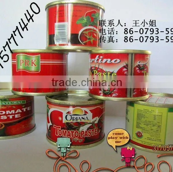 Good-selling 70gm Canned Tomato Paste
