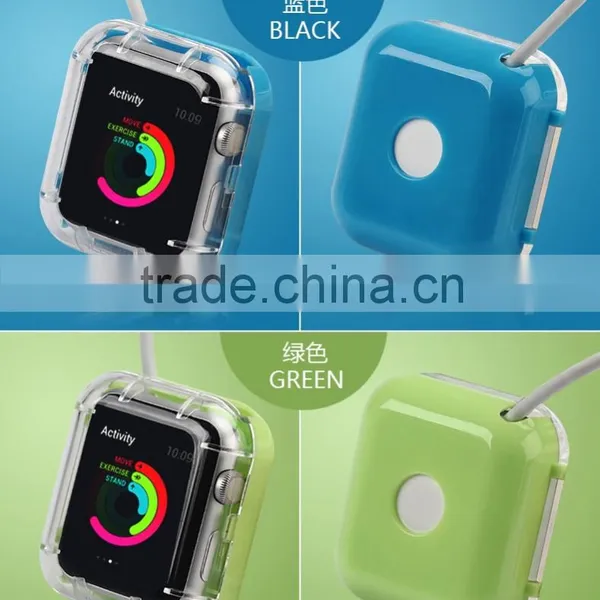 Clear Cover Case Protecter PC Charging Protecter Film for Apple Watch For Iwatch 38mm 42mm MT-4328 photo-6