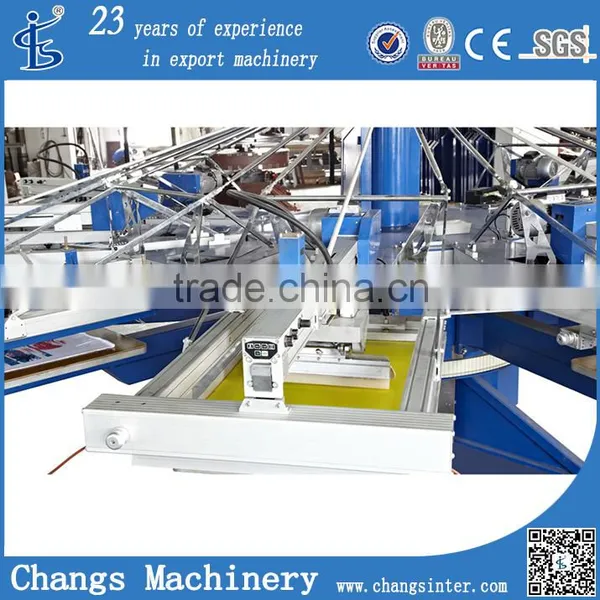Automatic Rotary Silk Screen Printing Machine for Garment/T-shirt/Fabric/Textile/Clothes/jute Bag/Non-woven Fabric/Sole/Sale photo-2