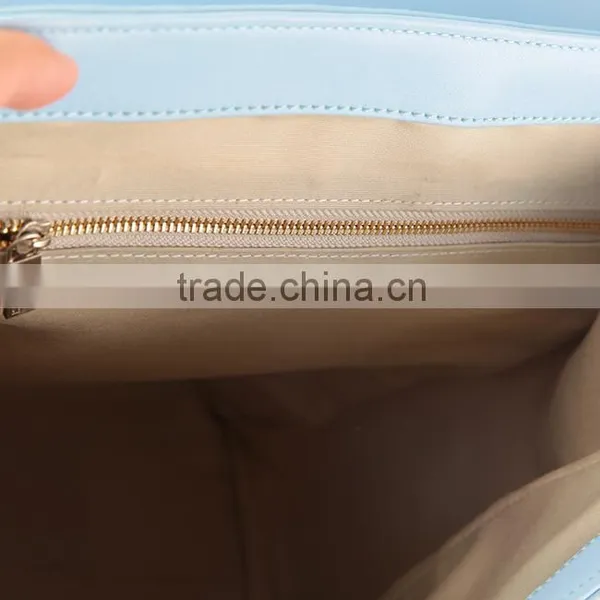 4574 2016 Factory Price Fashion Blue Leather Backpack la Moda Mochila Azul photo-5