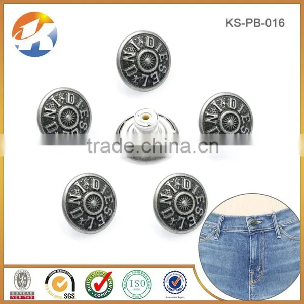 High Quality Brass Custom Metal Button Jeans photo-5