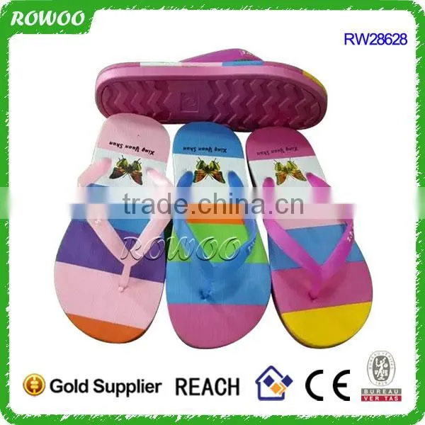Customised 2015 Women Pvc Flip Flop Fashionable Slippers Manufacturers photo-2