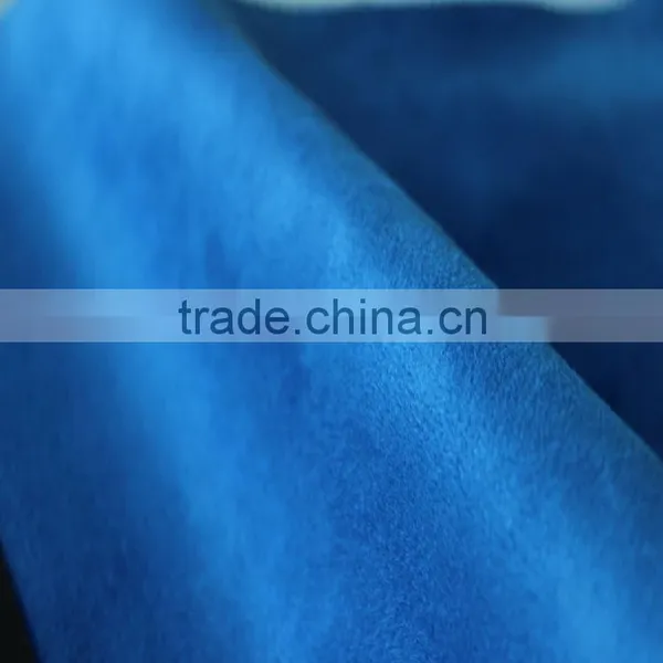 Polyester Weft Suede Fabric Artificial Suede photo-3