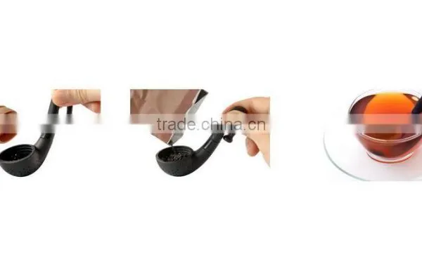 Pipe Tea Infuser - Highest Quality Silicone Loose Leaf or Herbal Tea Infuser Strainer Filter, BK1601 photo-2