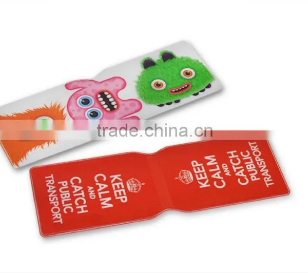 Fashion Design PVC 2 Folder Credit Card Holder for Bank photo-3