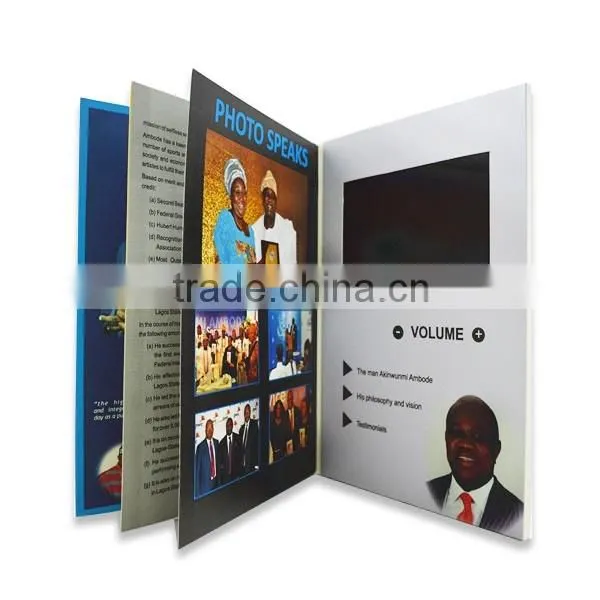 Customized 2.4'' 2.8'' 4.3'' 5'' 7'' 10'' Lcd Digital Video Greeting Card /business Video Card photo-3