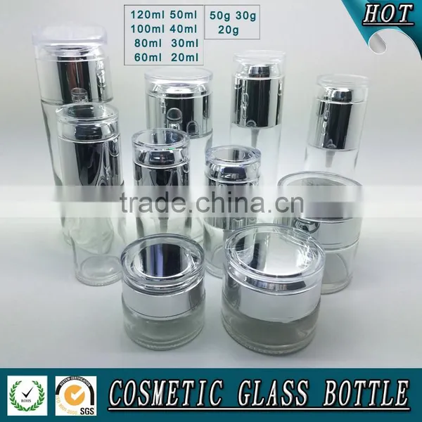 Fosted Glass Cosmetic Bottles and Jars photo-4