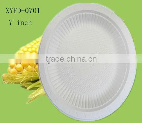 Cornstarch Biodegradable Disposable Plastic 7 Inch Round Dinner Plates, Cake Dish With 2000pcs photo-3