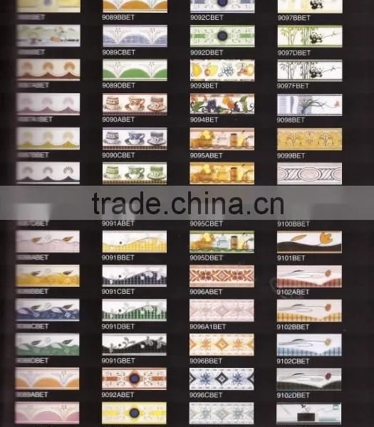 Interior Ceramic Porcelain Polished Wall Tile Border 70x200mm photo-2