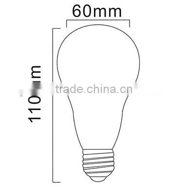 E27 A60 10W 28x5630SMD 850LM 2700K Warm White Light LED Ball Bulb (220-240V) photo-2