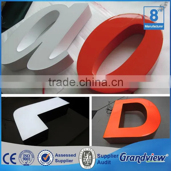 Custom Brand Logo Epoxy Resin Front-lit Advertising Outdoor Sign Letter photo-3