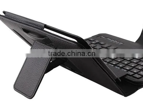 Universal 7 Inch Tablet Wireless Bluetooth Keyboard With Leather Case, Bluetooth Keyboard for Samsung Galaxy Tab P3100 P6200 photo-2