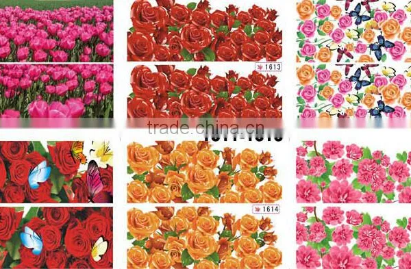 2016 New Beauty Flowers Color Nail Art Sticker Water Transfer photo-5