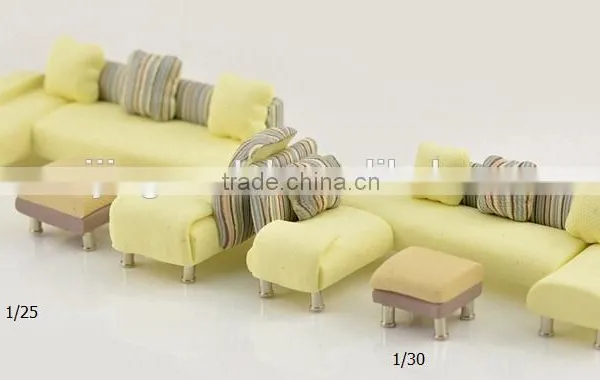 Model Sofa in Plastic, Architecture Model Scale Sofa, Sofa for Scenery Display photo-2