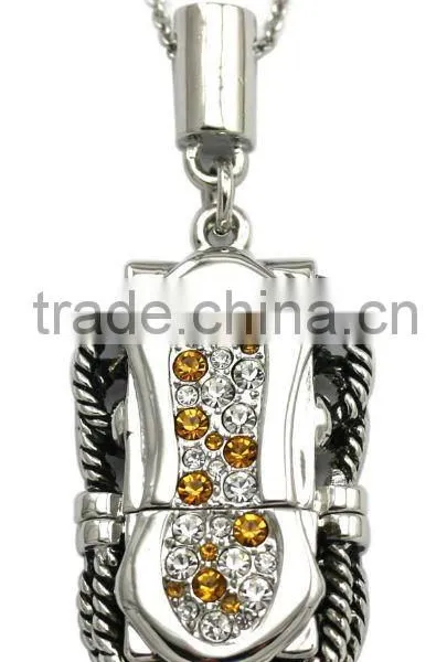 Metal Fashion Jewelry Usb Flash Drive Shell for Valentines Gift