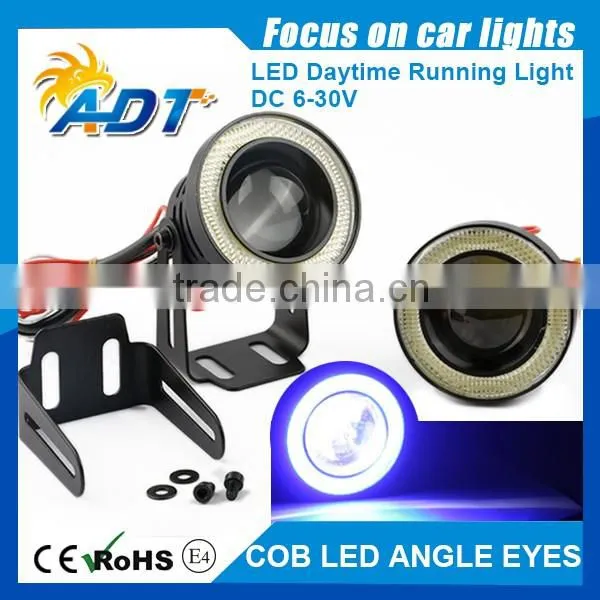 Car White Angel Eye LED COB DRL, Halo Ring Cob Led White for Universal Cars photo-3