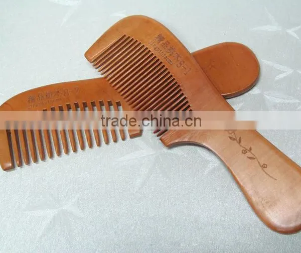 Hottest Keep Healthy Personalized Wide Tooth Natural Wooden Hair Brush Comb photo-5