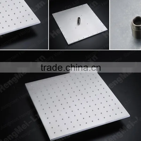 High Quality 16 Inches Square Led Shower Head,wall Mounted Body Shower Set With Led Lighting photo-4