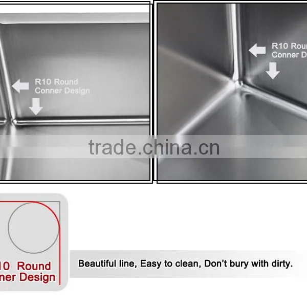 Sound Deadening Pads Sink CUPC Approval Stainless Steel Handmade Kitchen Sink photo-6
