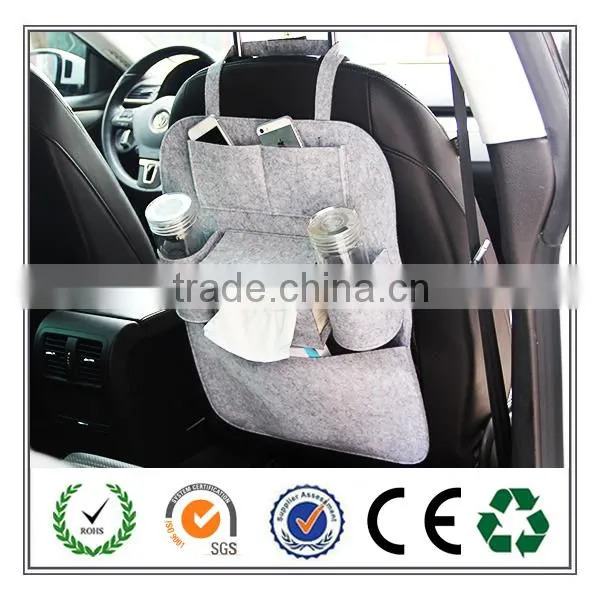 China Factory Wholesale Good Quality Design Felt Car Back Seat Organizer