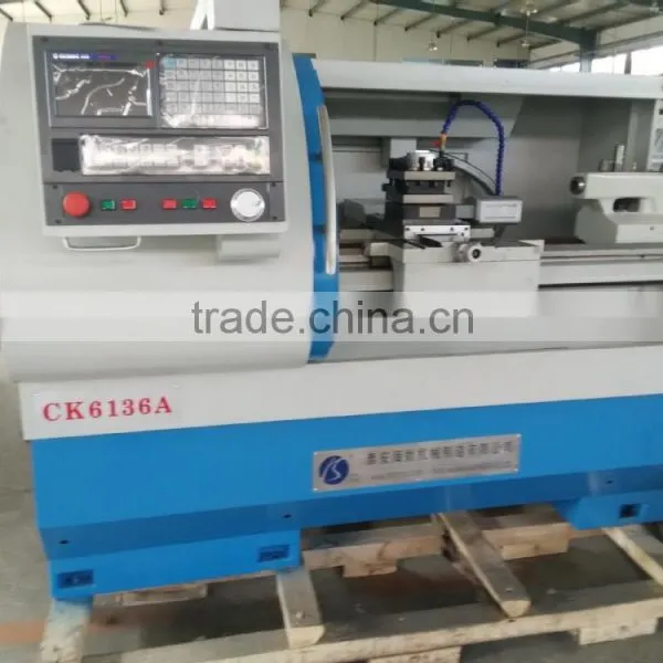 Cnc Lathe Machine Price CK6136A With Hydraulic Chuck Auto Bar Feeder photo-4
