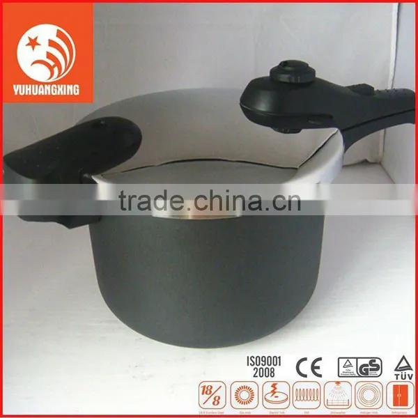 Large Cookware Black Pressure Cooker Kitchin With Flame Plating Outer 10L 22cm