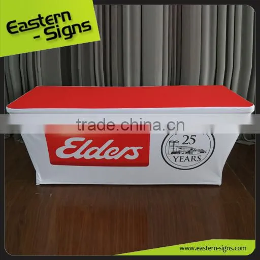 Trade Show Advertising Transfer Printing Polyester Cheap Square Table Cloth photo-3