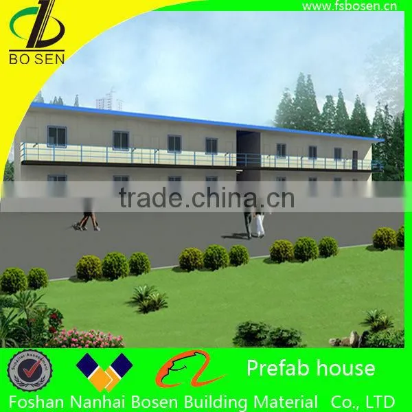 2 Storey Flat Top Qualified and Modern Steel Frame Prefab Office