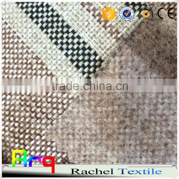 100% Polyester Sofa Fabric With Various Square Pattern Design and Color European Style Sofa photo-6