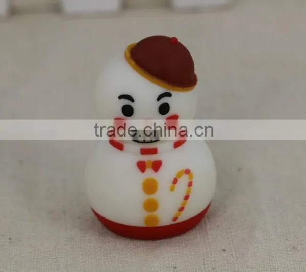 2016 Wholesale Customized Logo Personalized PVC Snowman USB Flash Drive 2GB 4GB photo-2
