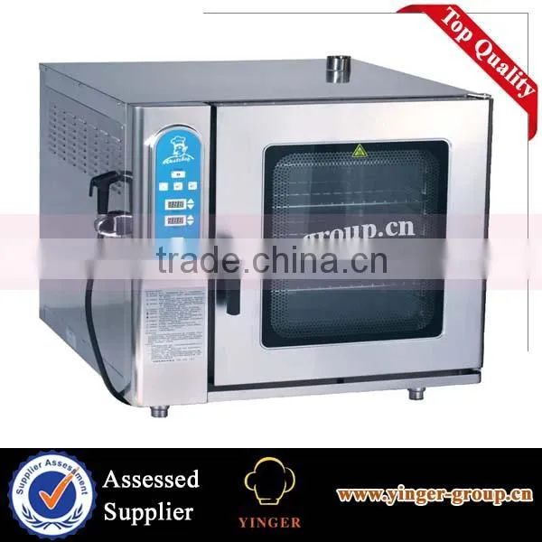 Commercial 6-Tray Electric Conventional Boiler Combi-Steamer With Menu Memory Combination Oven