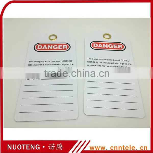 OEM Custom Made Safety Plastic Label Tags Lockout PVC Tags and Warning Signs photo-5