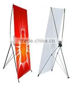 Indoor economic black metal material x banner