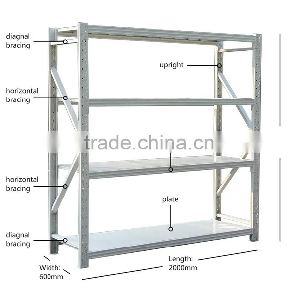 High Quality Large Cold Rolled Steel Racking Storage System photo-3