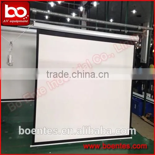 Matte White 84 Inch Wall Mount Type Manual Projection Screen/Projector Mounting Screen photo-5