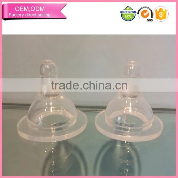 BPA Free Wide Neck Silicone Non Toxic Baby Nipple photo-2