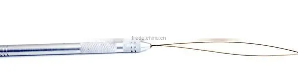 Fashion 12 Pcs Hair Extension Hook Pulling Tool Needle Threader Micro Rings Beads Loop Wooden Handle With Iron Wire Hotting photo-4