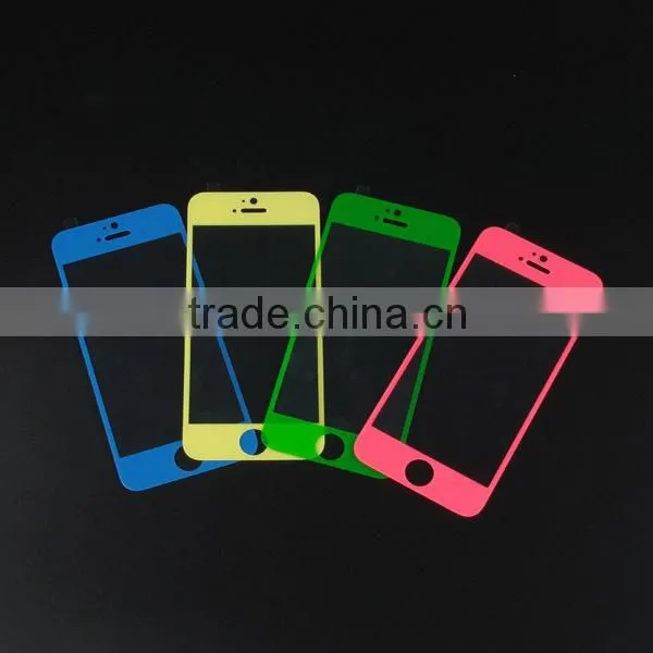 Good and Beautiful Colorful Mobile Phone Screen Film for Iphone 5 Tempered Glass Screen Protector photo-3