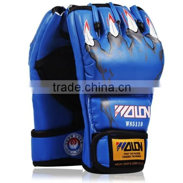 MMA Boxing Gloves / Extension Wrist Leather / MMA Half Fighting Boxing Gloves/Competition Training Gloves photo-5
