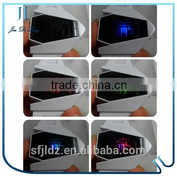New Fashion Colorful Aircraft Shape Sports Led Digital Display Watch Waterproof Smart Watch photo-2