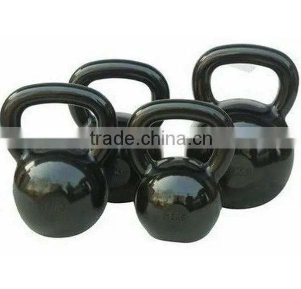 Custom Smooth Surface Durable Vinyl Cast Iron Kettlebell For Sales photo-2
